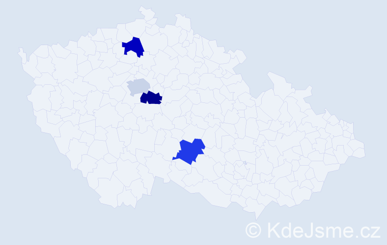 Příjmení: 'Zavadovskyy', počet výskytů 4 v celé ČR