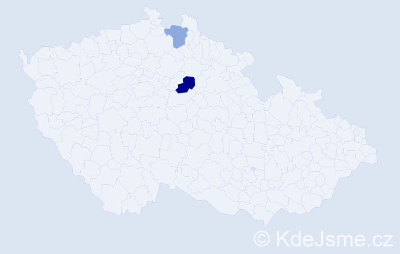 Příjmení: 'Vojenčiaková', počet výskytů 9 v celé ČR