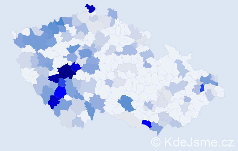 Příjmení: 'Hlinka', počet výskytů 523 v celé ČR