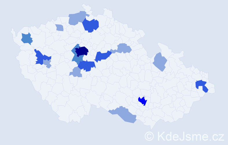 Příjmení: 'Phillips', počet výskytů 36 v celé ČR