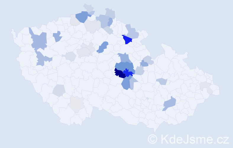 Příjmení: 'Drápalíková', počet výskytů 107 v celé ČR