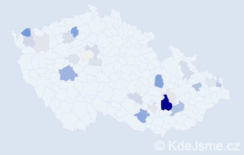 Příjmení: 'Kolkopová', počet výskytů 68 v celé ČR