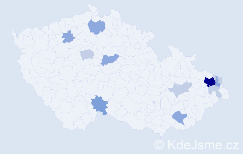 Příjmení: 'Bugaj', počet výskytů 31 v celé ČR