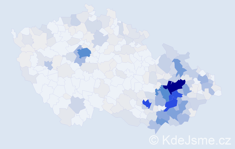 Příjmení: 'Zlámalová', počet výskytů 1254 v celé ČR