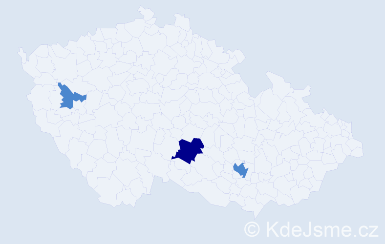 Příjmení: 'Prosch', počet výskytů 5 v celé ČR
