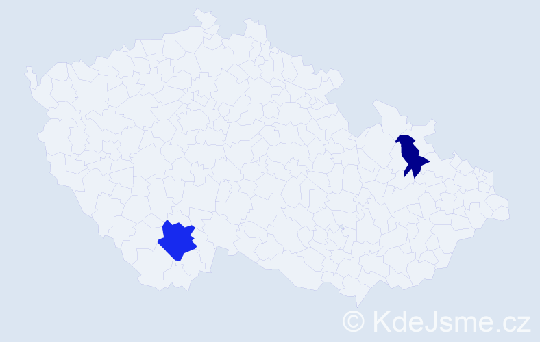 Příjmení: 'Földesiová', počet výskytů 3 v celé ČR