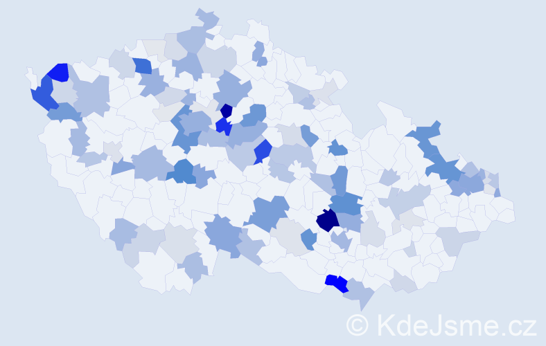 Příjmení: 'Schulz', počet výskytů 329 v celé ČR