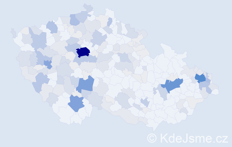 Příjmení: 'Stach', počet výskytů 664 v celé ČR