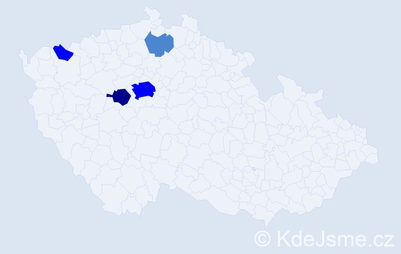 Příjmení: 'Knáp', počet výskytů 8 v celé ČR