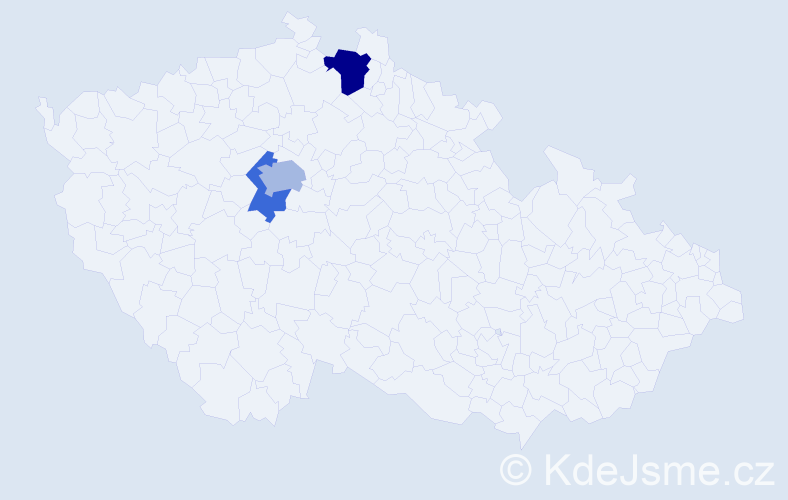 Příjmení: 'Schnáblová', počet výskytů 5 v celé ČR