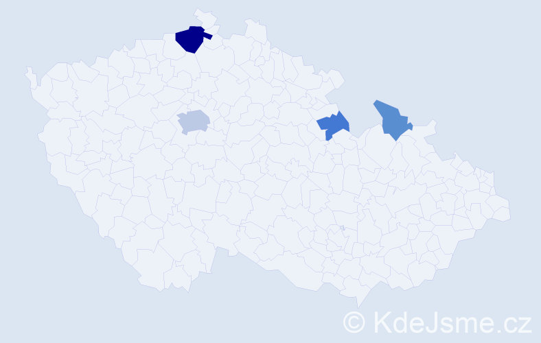 Příjmení: 'Kroš', počet výskytů 10 v celé ČR