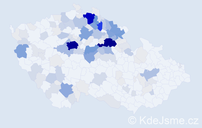 Příjmení: 'Havrda', počet výskytů 681 v celé ČR