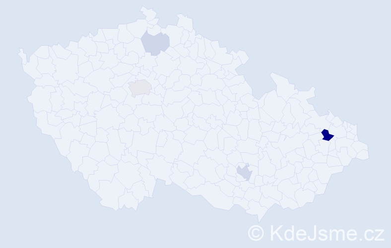 Příjmení: 'Neznal', počet výskytů 12 v celé ČR