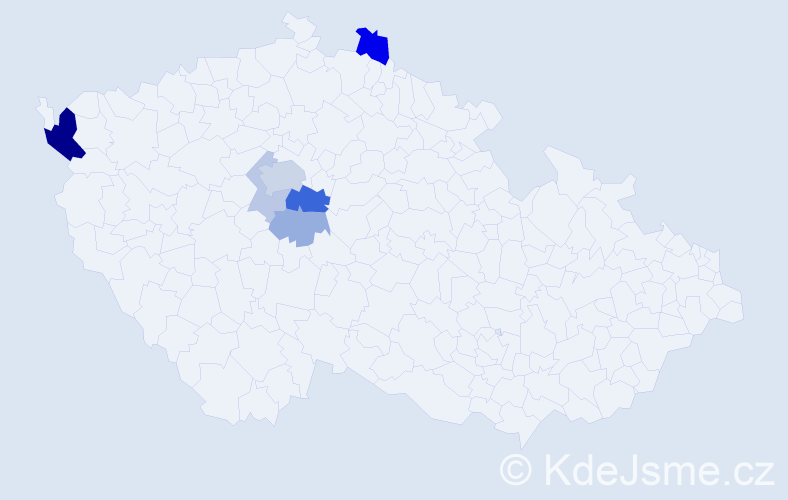 Příjmení: 'Kompit', počet výskytů 17 v celé ČR