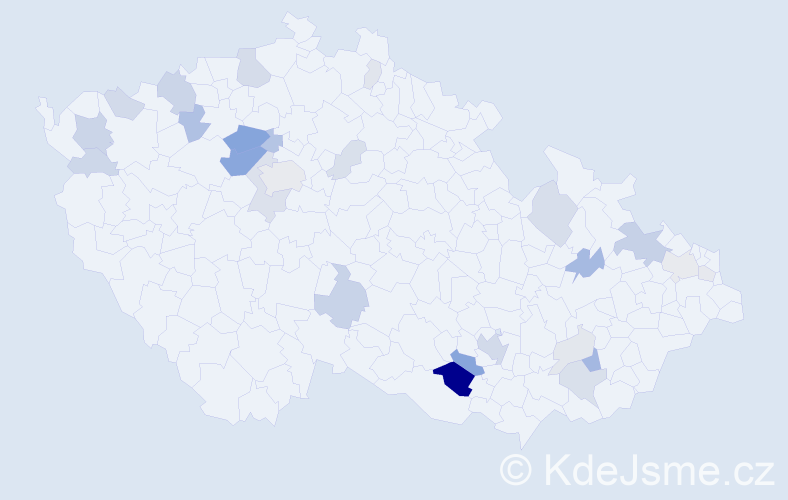 Příjmení: 'Geyer', počet výskytů 83 v celé ČR