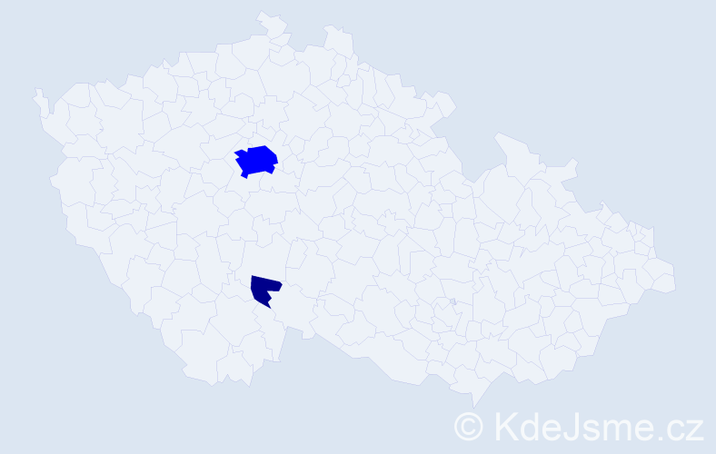 Příjmení: 'Spaderna', počet výskytů 3 v celé ČR