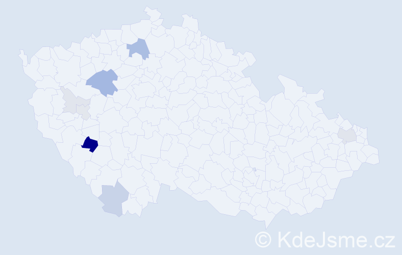Příjmení: 'Halmlová', počet výskytů 26 v celé ČR