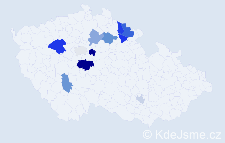 Příjmení: 'Baer', počet výskytů 15 v celé ČR