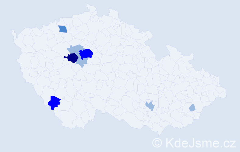 Příjmení: 'Turinek', počet výskytů 16 v celé ČR
