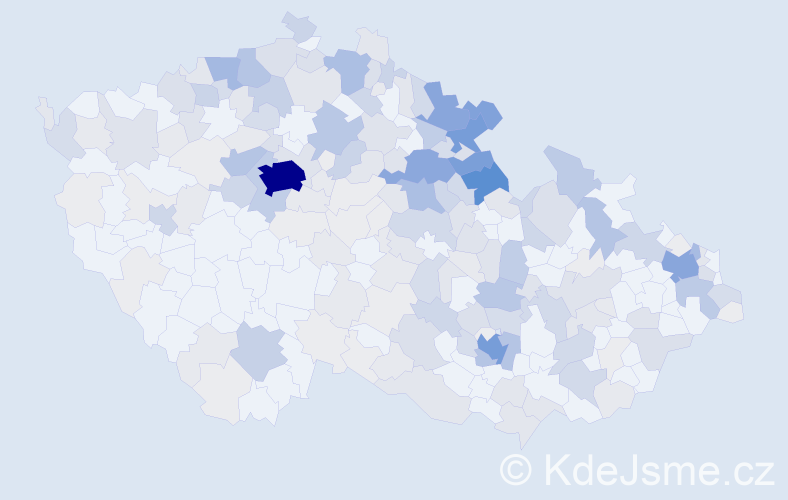 Příjmení: 'Pohlová', počet výskytů 990 v celé ČR