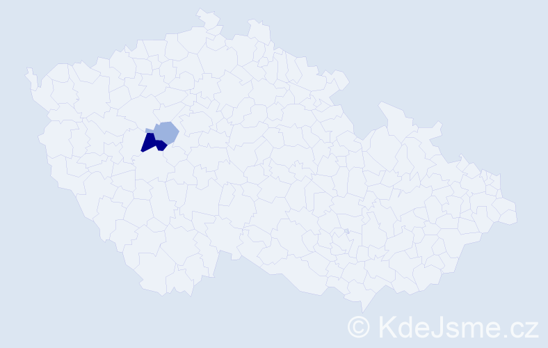 Příjmení: 'Laghiová', počet výskytů 4 v celé ČR