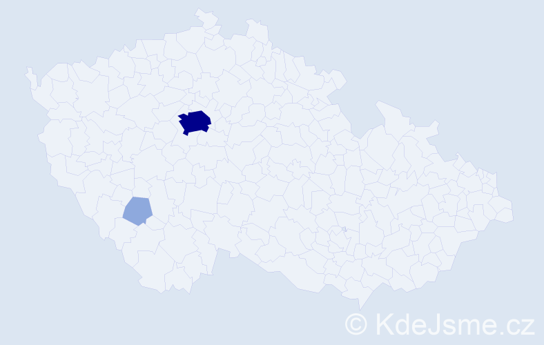 Příjmení: 'Rust', počet výskytů 6 v celé ČR