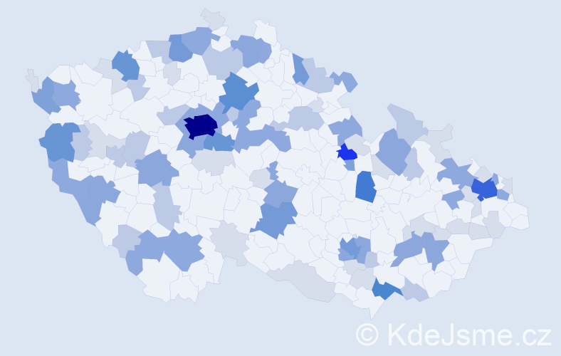 Příjmení: 'Blaško', počet výskytů 269 v celé ČR