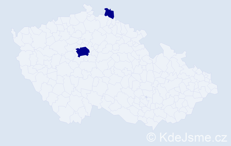 Příjmení: 'Meszner', počet výskytů 4 v celé ČR