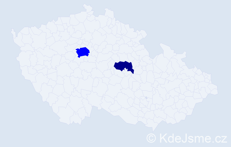 Příjmení: 'Sequardt', počet výskytů 5 v celé ČR