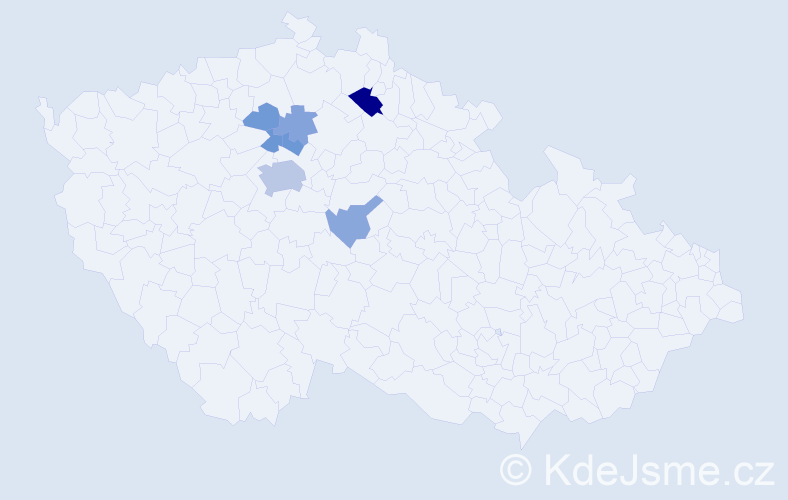 Příjmení: 'Tsuhorka', počet výskytů 15 v celé ČR