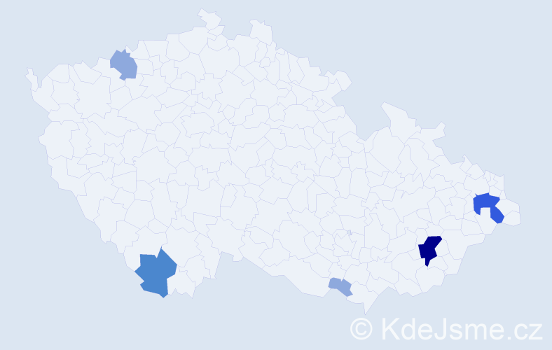 Příjmení: 'Koflerová', počet výskytů 12 v celé ČR