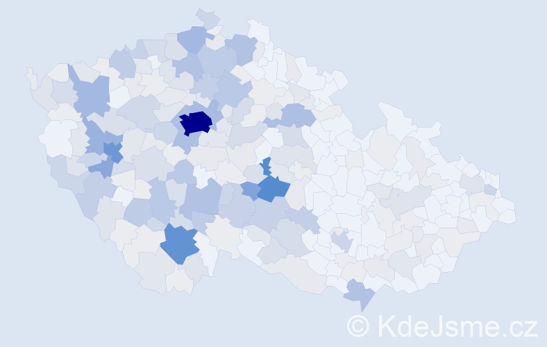 Příjmení: 'Balounová', počet výskytů 883 v celé ČR