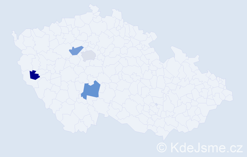 Příjmení: 'Zlatohlavá', počet výskytů 7 v celé ČR