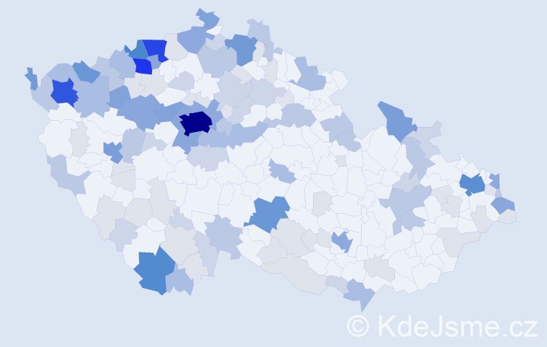 Příjmení: 'Toth', počet výskytů 382 v celé ČR