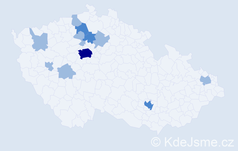 Příjmení: 'Butenko', počet výskytů 18 v celé ČR