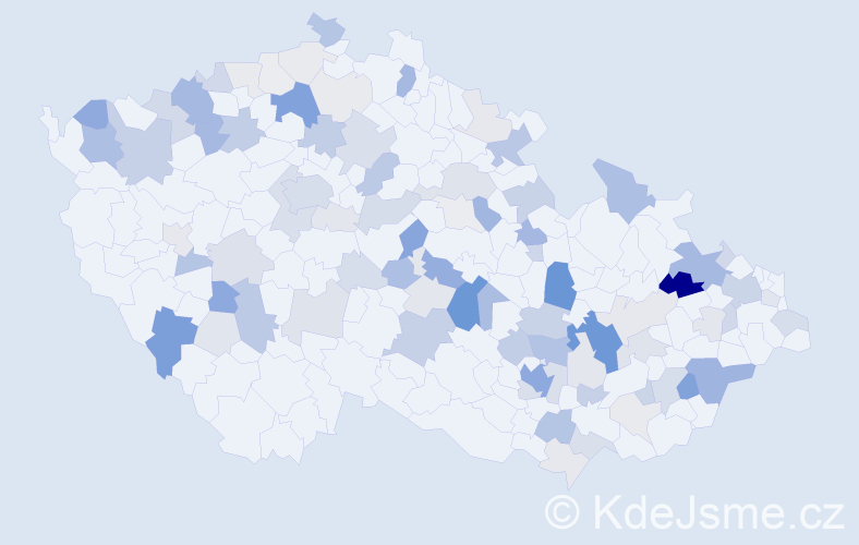 Příjmení: 'Kirchner', počet výskytů 307 v celé ČR