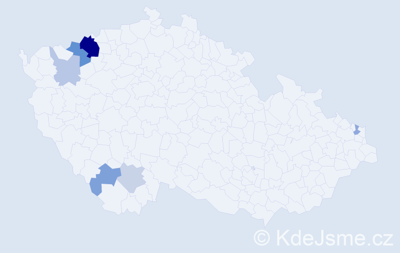 Příjmení: 'Muska', počet výskytů 14 v celé ČR