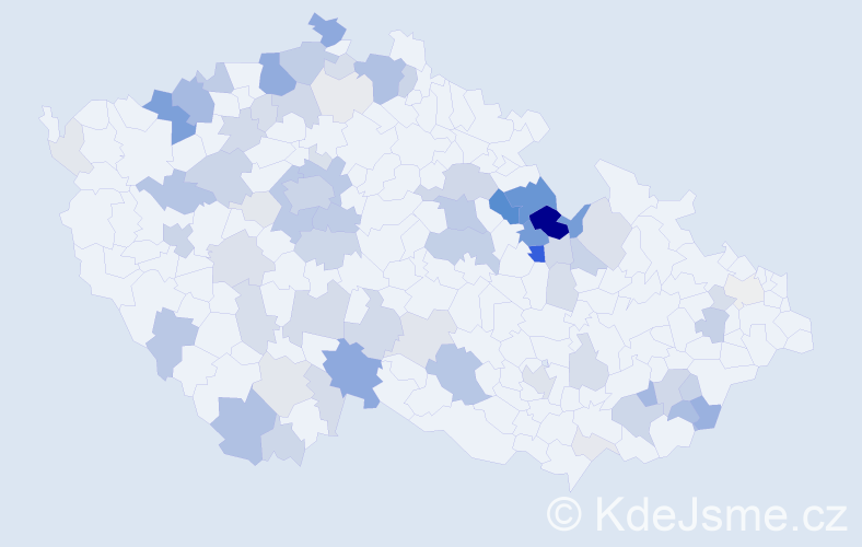 Příjmení: 'Kašková', počet výskytů 279 v celé ČR