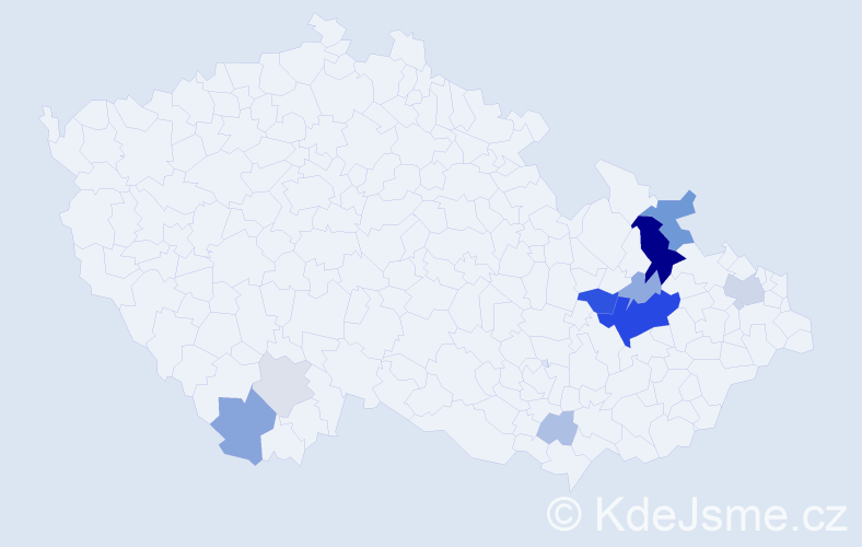 Příjmení: 'Grofek', počet výskytů 37 v celé ČR