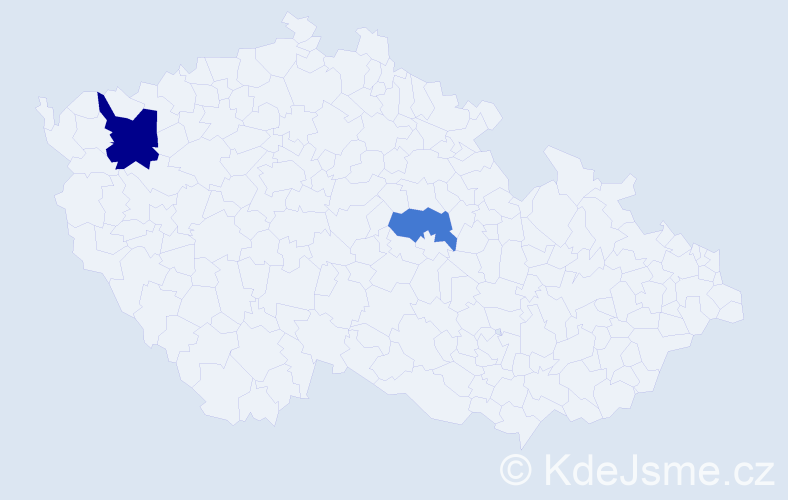 Příjmení: 'Diesslová', počet výskytů 3 v celé ČR