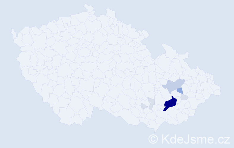 Příjmení: 'Fochr', počet výskytů 30 v celé ČR