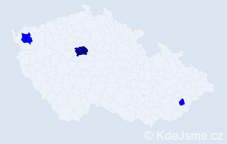 Příjmení: 'Zechnerová', počet výskytů 10 v celé ČR