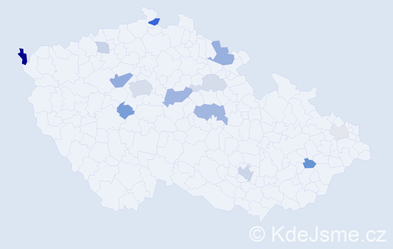 Příjmení: 'Fernandez', počet výskytů 28 v celé ČR