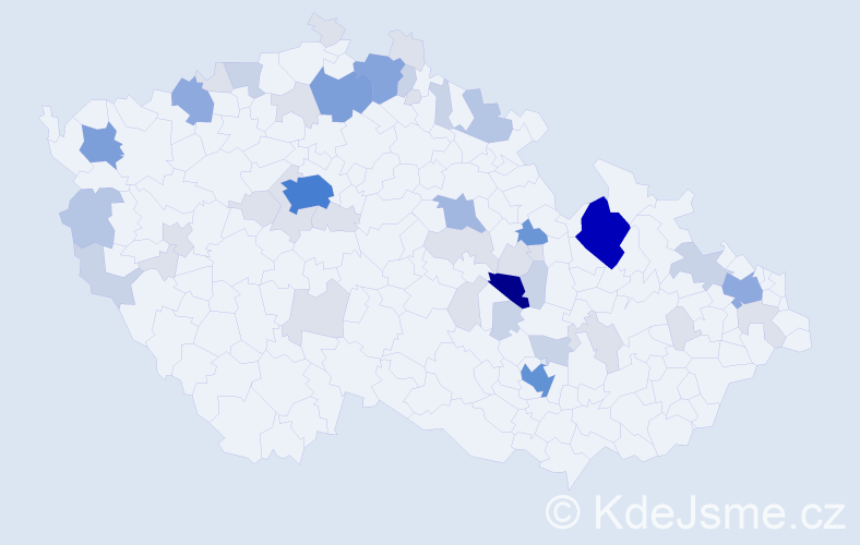 Příjmení: 'Schauerová', počet výskytů 154 v celé ČR