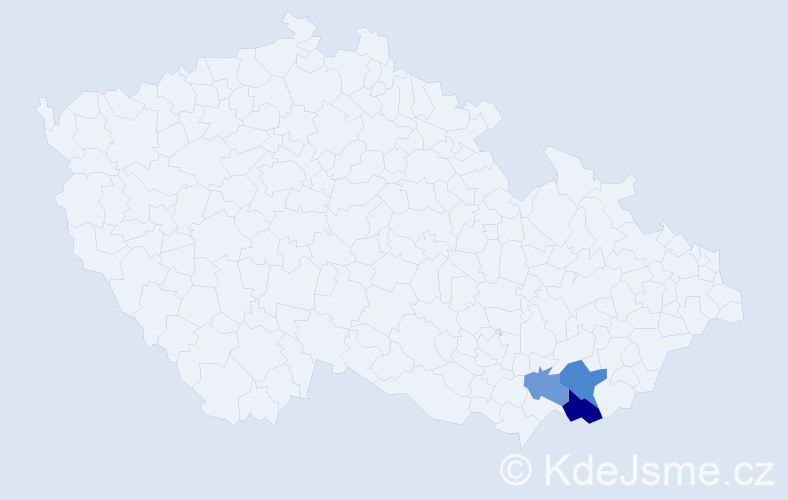 Příjmení: 'Leskovanová', počet výskytů 10 v celé ČR
