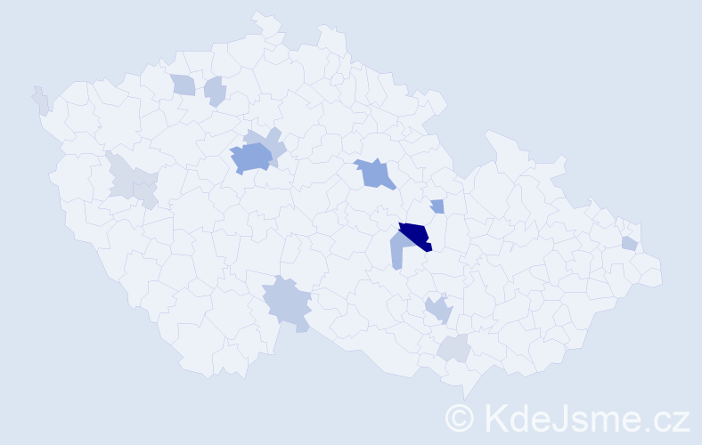 Příjmení: 'Petrásová', počet výskytů 51 v celé ČR