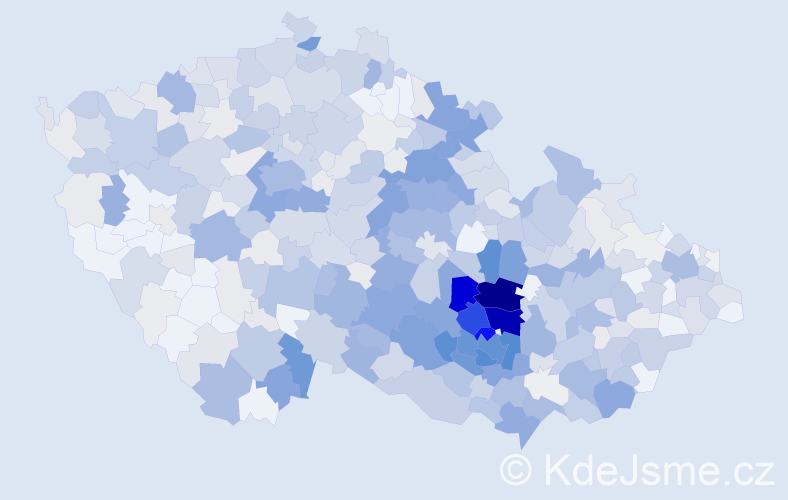 Příjmení: 'Dvořáčková', počet výskytů 3337 v celé ČR