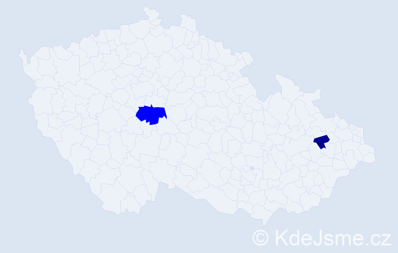 Příjmení: 'Trachselová', počet výskytů 3 v celé ČR