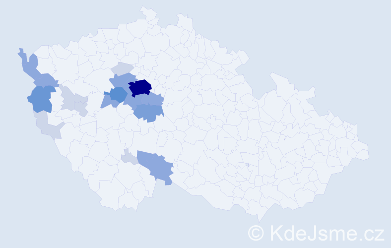 Příjmení: 'Drsková', počet výskytů 55 v celé ČR