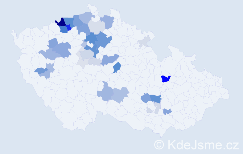 Příjmení: 'Raichl', počet výskytů 132 v celé ČR